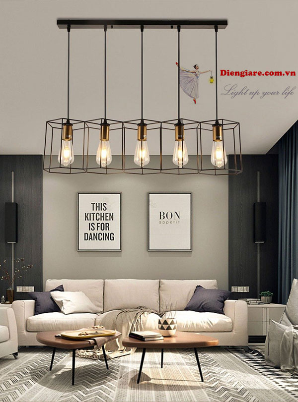 đèn thả lục giác