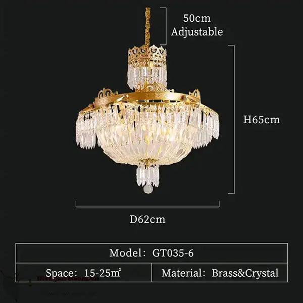 Đèn Chùm Đồng - DCD010