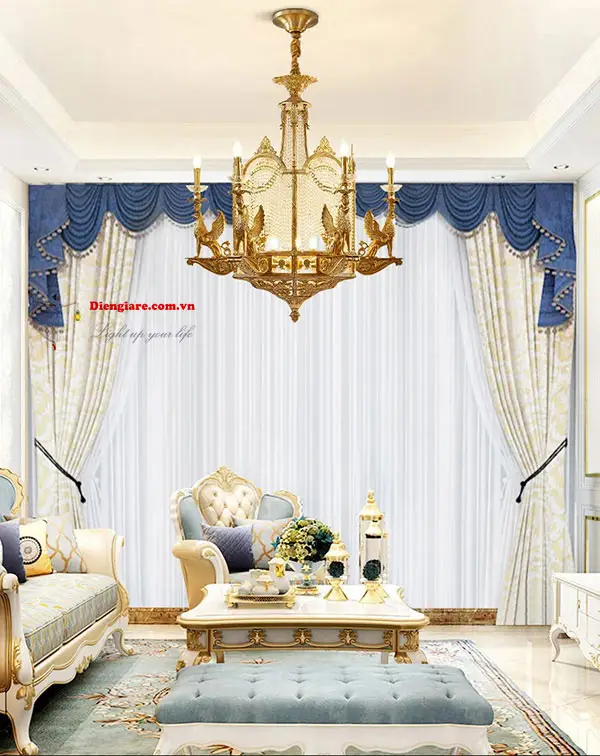Đèn Chùm Đồng - DCD011