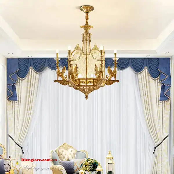 Đèn Chùm Đồng - DCD011
