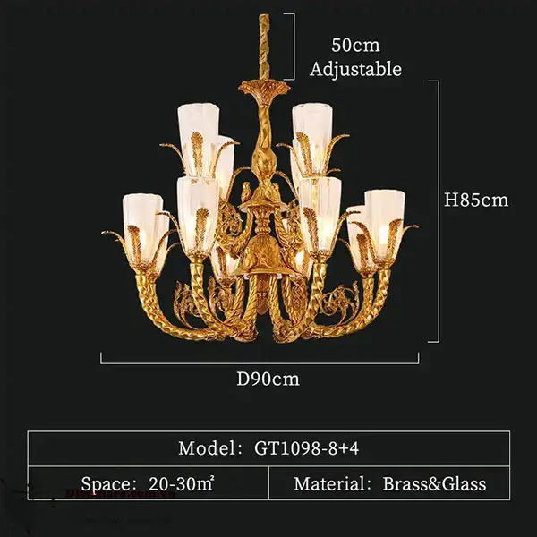 Đèn Chùm Đồng - DCD03