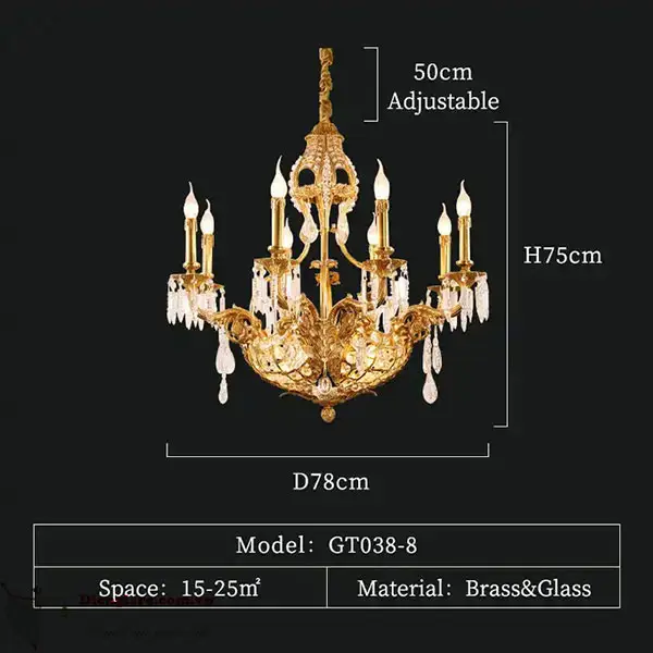 Đèn Chùm Đồng - DCD07